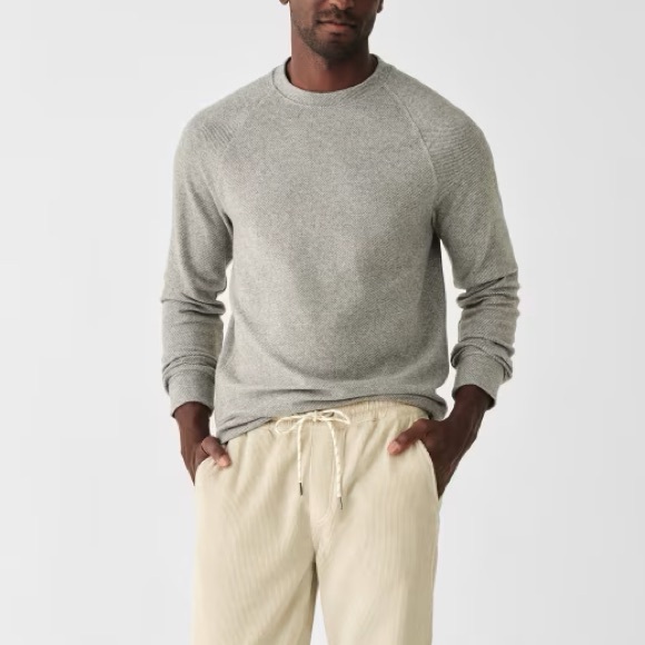 Faherty Tops - Faherty Legends Sweater • Long Sleeve Shirt • XS Heather Grey Gray